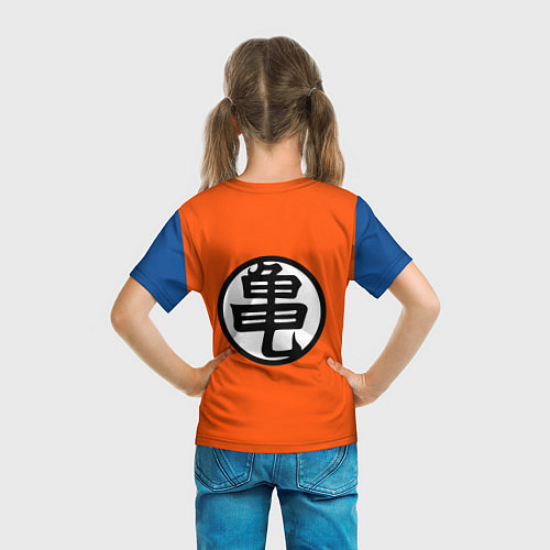 Детская футболка DBZ: Kame Senin Kanji Emblem / 3D-принт – фото 6