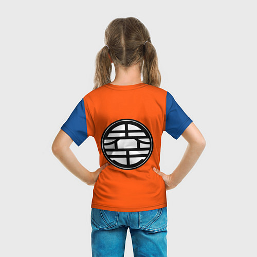 Детская футболка DBZ: Goku Emblem / 3D-принт – фото 6