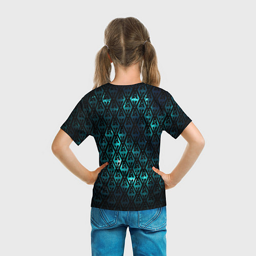 Детская футболка TES: Blue Pattern / 3D-принт – фото 6
