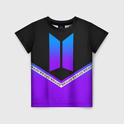 Футболка детская BTS: Neon Symbol, цвет: 3D-принт