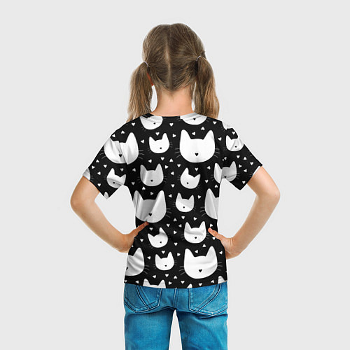 Детская футболка Love Cats Pattern / 3D-принт – фото 6