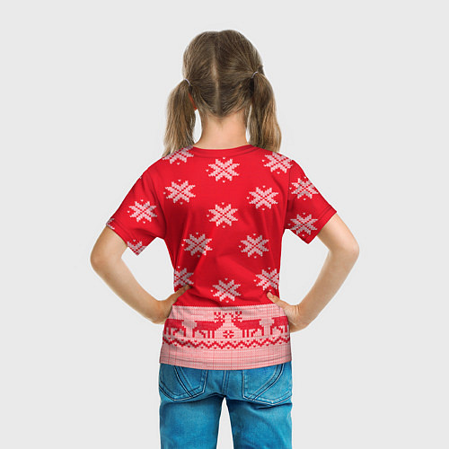Детская футболка Узор оленя / 3D-принт – фото 6