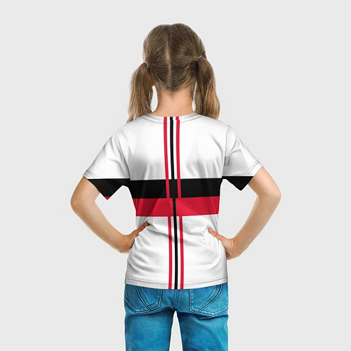 Детская футболка AC Milan: White Form / 3D-принт – фото 6