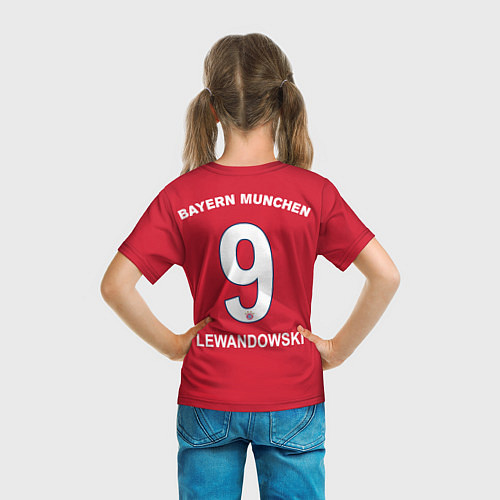 Детская футболка Lewandowski home 18-19 / 3D-принт – фото 6