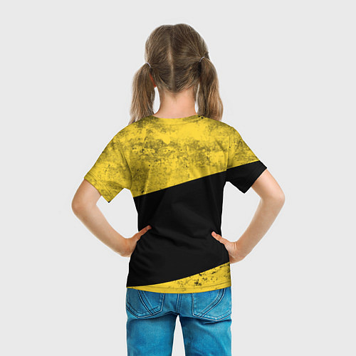 Детская футболка PUBG: Yellow Grunge / 3D-принт – фото 6