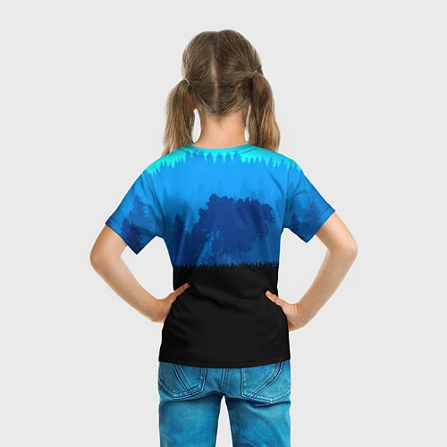 Детская футболка RDR 2: Blue Style / 3D-принт – фото 6