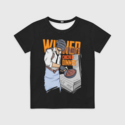 Футболка детская PUBG: Chiken Dinner, цвет: 3D-принт