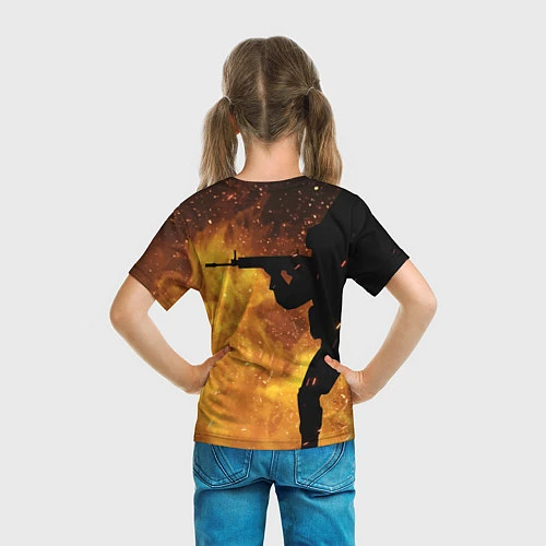 Детская футболка CS:GO Dark Fire / 3D-принт – фото 6