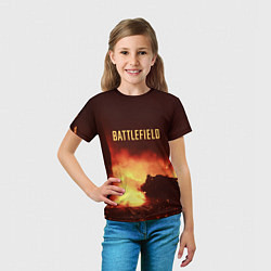Футболка детская Battlefield War, цвет: 3D-принт — фото 2