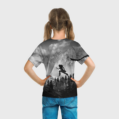 Детская футболка Horizon Zero Dawn: Dark Runner / 3D-принт – фото 6