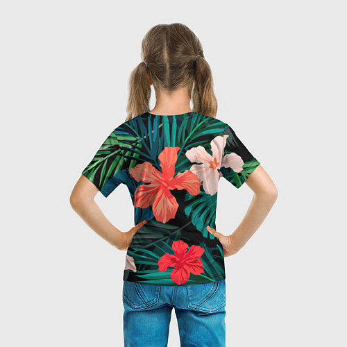 Детская футболка Тропический мотив / 3D-принт – фото 6