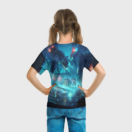 Детская футболка Stranger Things: Space Light / 3D-принт – фото 6