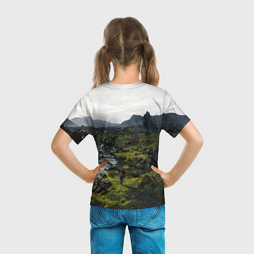 Детская футболка Death Stranding: Green World / 3D-принт – фото 6