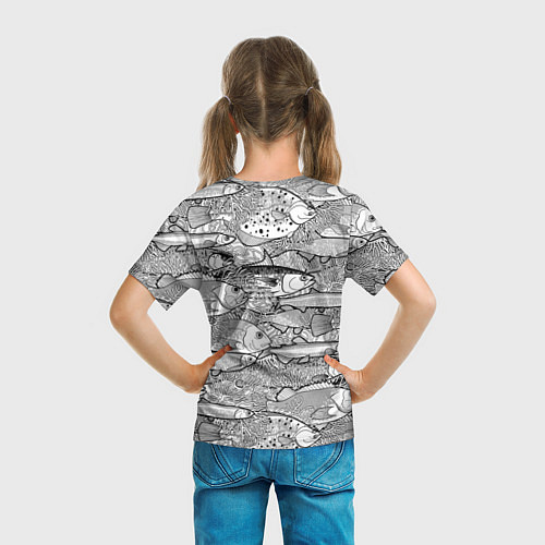 Детская футболка Рыбы графика / 3D-принт – фото 6
