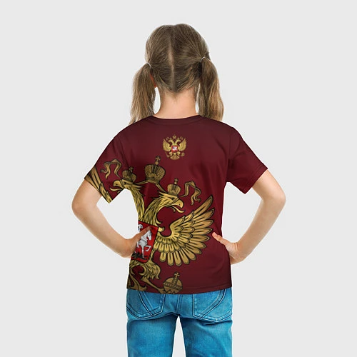 Детская футболка Россия: Щедрая душа / 3D-принт – фото 6