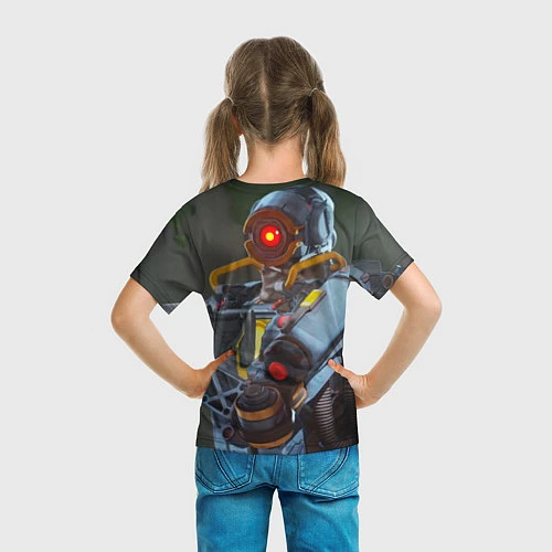 Детская футболка Apex Legends: Robot / 3D-принт – фото 6
