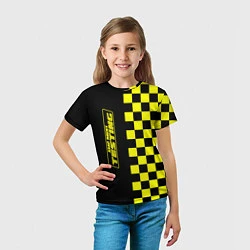 Футболка детская Testing ASAP Rocky: Yellow Grid, цвет: 3D-принт — фото 2