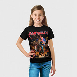 Футболка детская Iron Maiden: USA Warriors, цвет: 3D-принт — фото 2