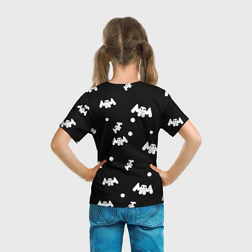 Детская футболка Marshmello: Black Gang / 3D-принт – фото 6
