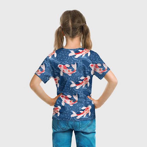 Детская футболка Карпы кои / 3D-принт – фото 6