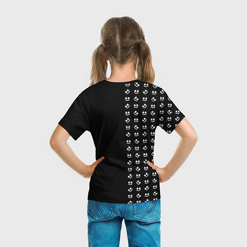 Детская футболка Marshmello: Dark Style / 3D-принт – фото 6