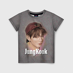 Футболка детская BTS JungKook, цвет: 3D-принт