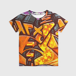 Футболка детская Orange Graffiti, цвет: 3D-принт