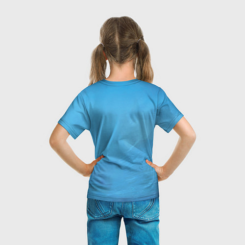 Детская футболка Billie Eilish: Blue Fashion / 3D-принт – фото 6