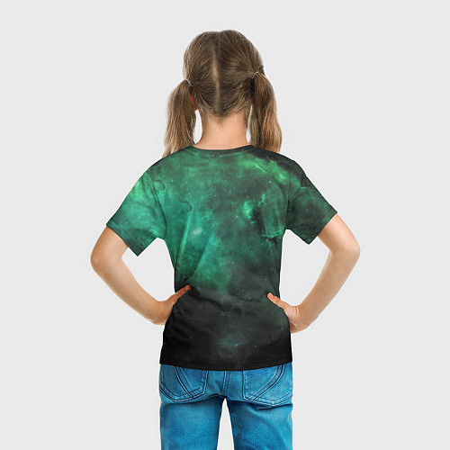 Детская футболка Billie Eilish: Green Space / 3D-принт – фото 6