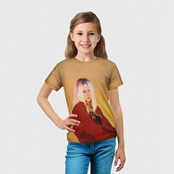 Футболка детская Billie Eilish: Sun, цвет: 3D-принт — фото 2