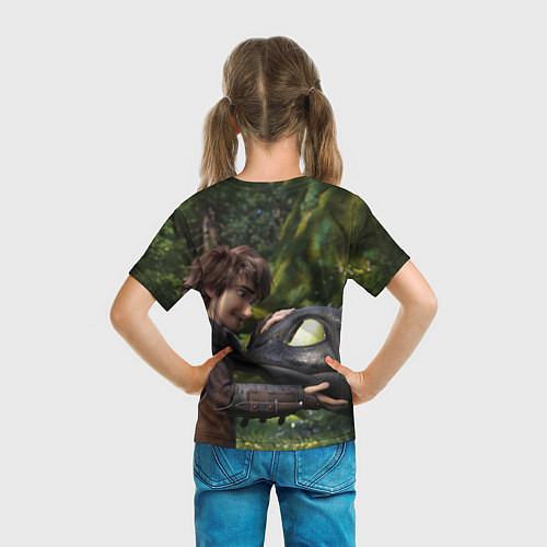 Детская футболка Как приручить дракона / 3D-принт – фото 6