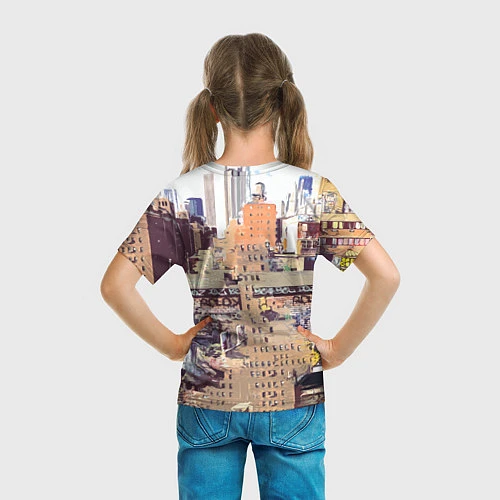 Детская футболка Billie Eilish: Street Style / 3D-принт – фото 6