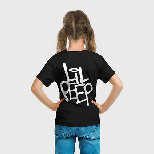 Детская футболка Lil Peep: Dark Angel / 3D-принт – фото 6