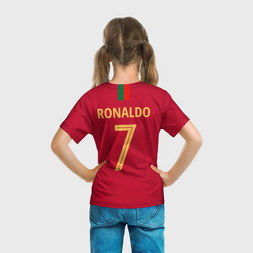 Детская футболка Криштиану Роналду форма / 3D-принт – фото 6
