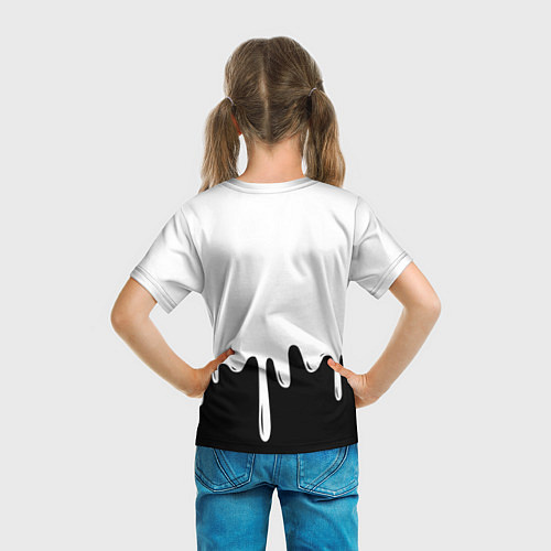 Детская футболка MELLO BLACK x WHITE / 3D-принт – фото 6