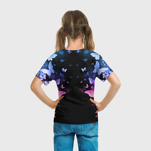 Детская футболка BTS: Black Butterflies / 3D-принт – фото 6