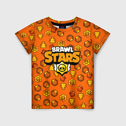Футболка детская Brawl Stars: Orange Team, цвет: 3D-принт