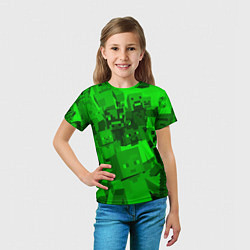 Футболка детская Minecraft game characters, цвет: 3D-принт — фото 2