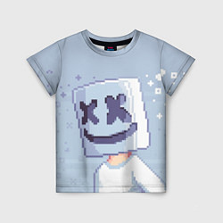 Футболка детская Marshmello Pixel, цвет: 3D-принт