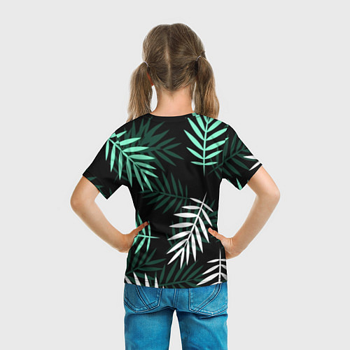 Детская футболка Листья пальмы / 3D-принт – фото 6