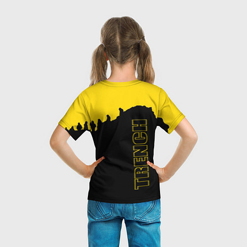 Детская футболка TOP: TRENCH / 3D-принт – фото 6