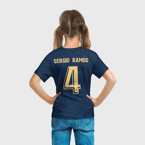 Детская футболка Sergio Ramos away 19-20 / 3D-принт – фото 6