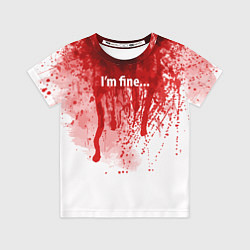 Футболка детская Im fine halloween, цвет: 3D-принт