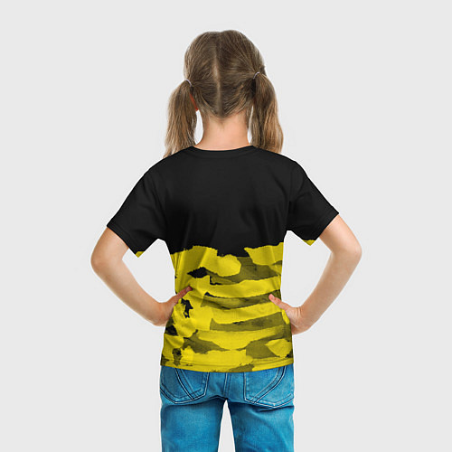 Детская футболка Cyberpunk 2077: Black & Yellow / 3D-принт – фото 6