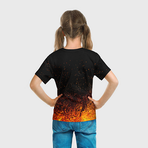 Детская футболка Пикник в огне / 3D-принт – фото 6