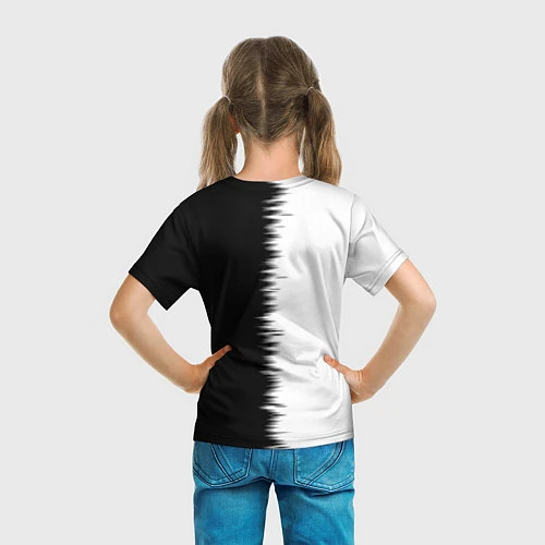 Детская футболка ЧЁРНЫЙ КЛЕВЕР / 3D-принт – фото 6