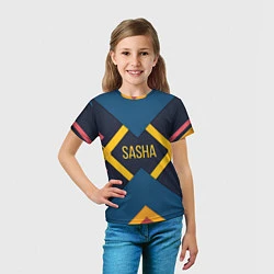 Футболка детская Sasha, цвет: 3D-принт — фото 2