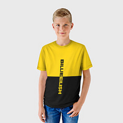 Футболка детская BILLIE EILISH: Yellow & Black, цвет: 3D-принт — фото 2
