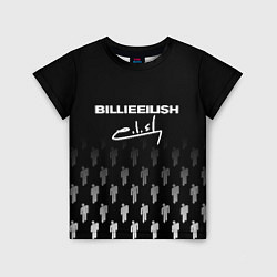 Футболка детская Billie Eilish: Black Autograph, цвет: 3D-принт