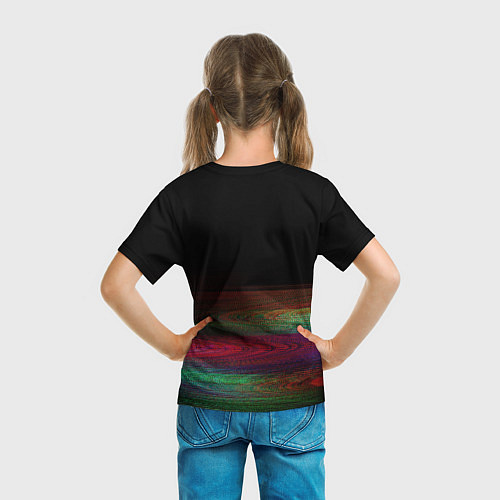 Детская футболка BILLIE EILISH: Black Glitch / 3D-принт – фото 6
